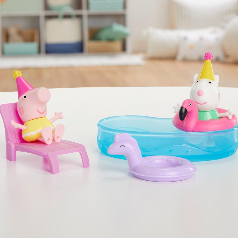 Peppa Pig Toys Peppas Pool Party Playset with 2 Figures Preschool Toys for Kids 3 - Image 5