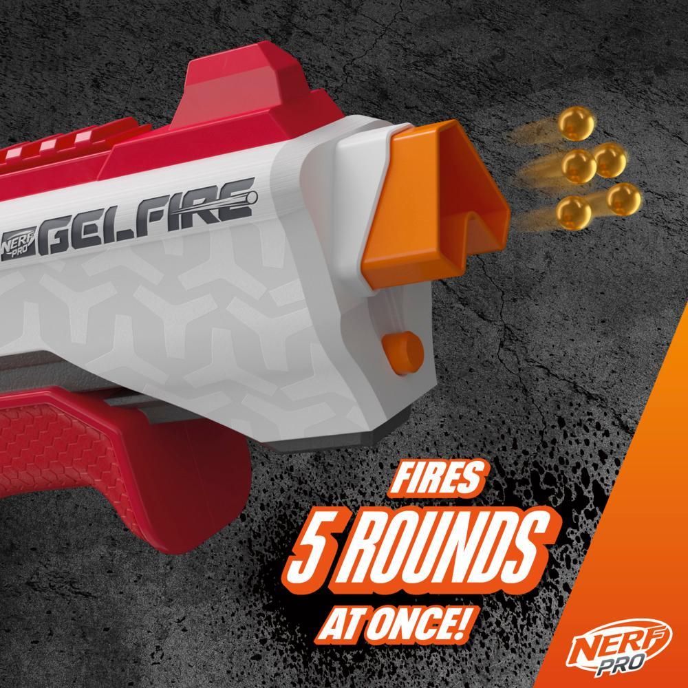 Nerf Pro Gelfire Raid Blaster Fire 5 Rounds At Once 10000 Gelfire Rounds 800 Round Hopper Eyewear - Image 10