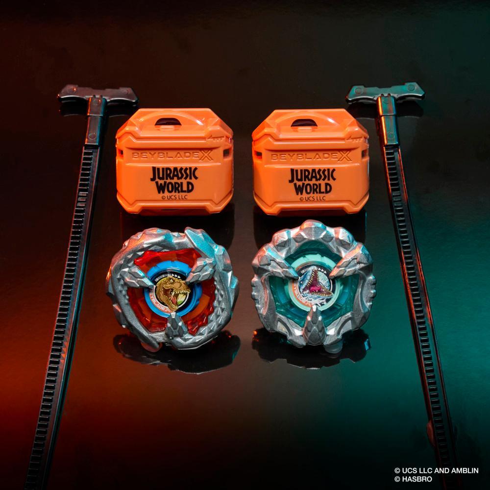 Beyblade X Jurassic World Collab T Rex vs Mosasaurus Multipack Set - Image 5