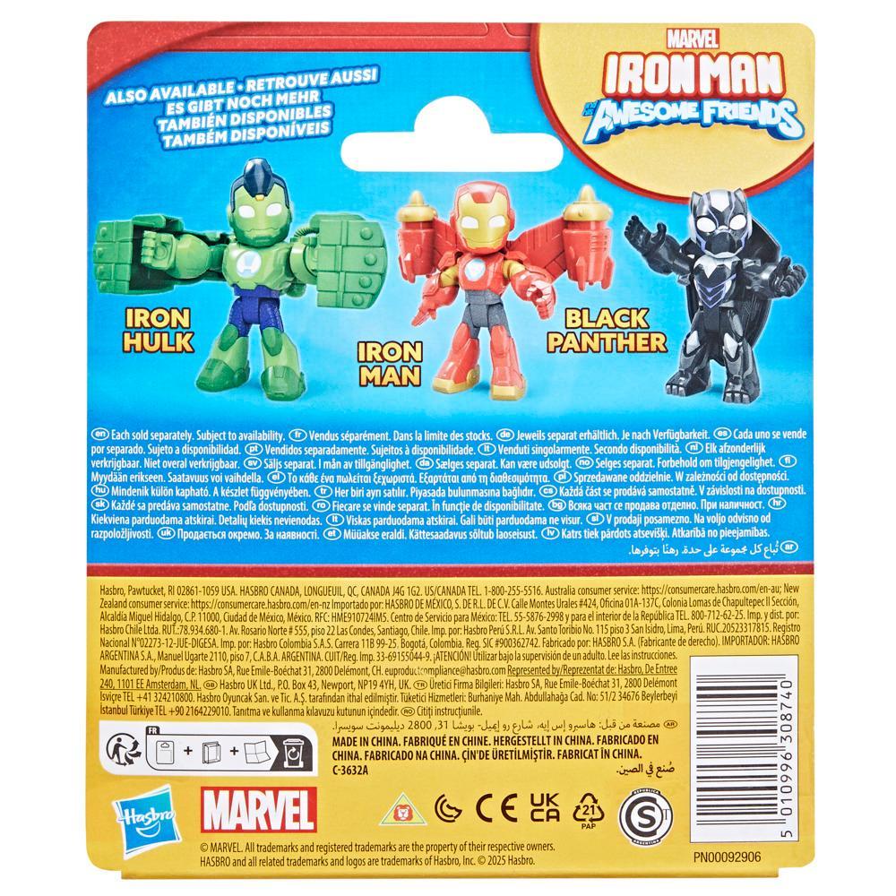 Marvel Iron Man and his Awesome Friends Black Panther Action Figure Toy with Accessory - Image 2