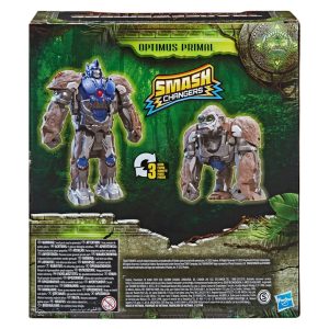 Transformers Toys Transformers Rise of the Beasts Movie Smash Changer Optimus Primal Action Figure - Ages 6 and up 9-inch