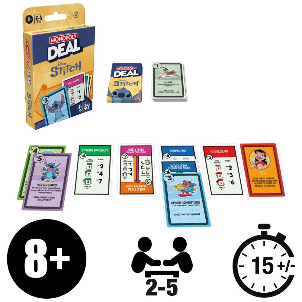 Monopoly Deal Disney Stitch Edition Card Game - Image 7