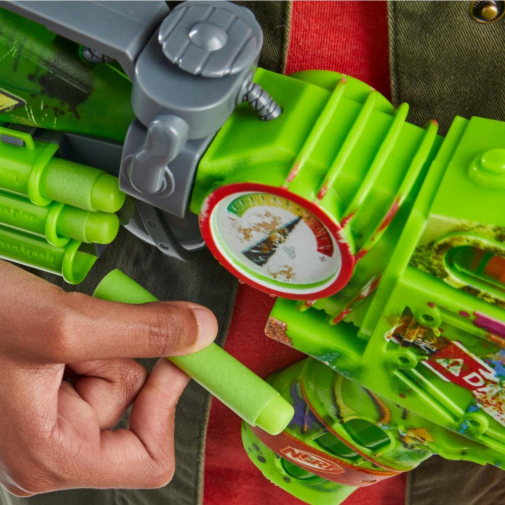 Nerf Zombie Corrupter Dart Blaster 22 Nerf Elite Darts Outdoor Games Ages 8 - Image 2