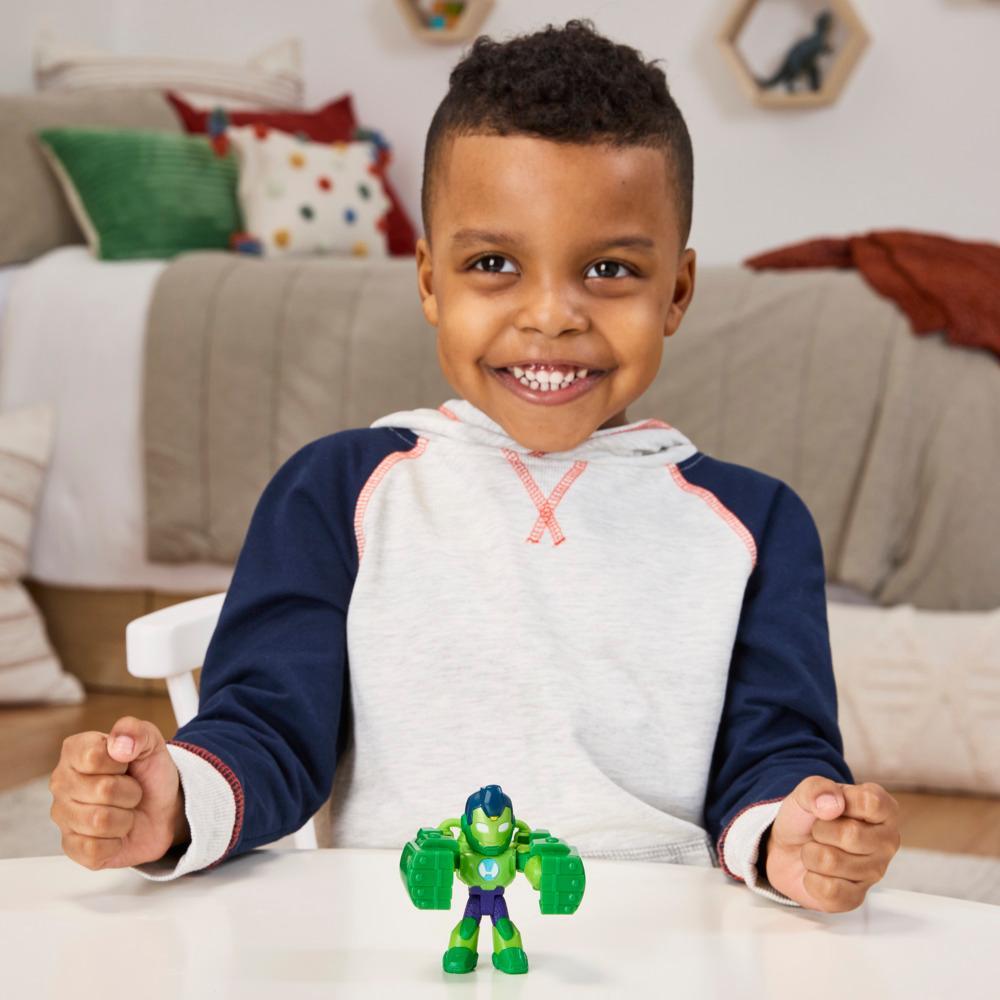 Marvel Iron Man and his Awesome Friends Iron Hulk Action Figure Toy with Accessory - Image 4