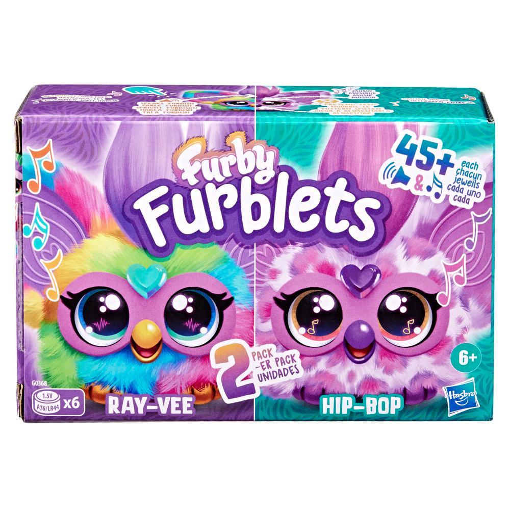 Furby Furblets 2-Pack Ray-Vee and Hip-Bop Mini Electronic Plush Toys - Image 7