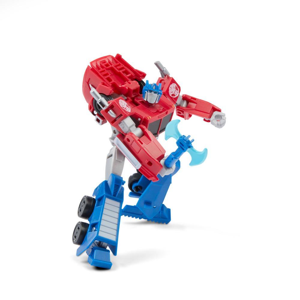Transformers Toys EarthSpark Deluxe Class Optimus Prime Action Figure - Image 2