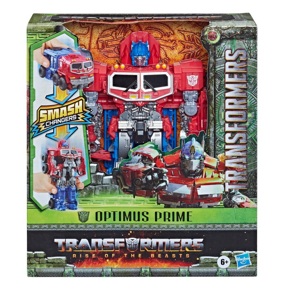 Transformers Toys Transformers Rise of the Beasts Movie Smash Changer Optimus Prime Action Figure - Ages 6 and up 9-inch - Image 7