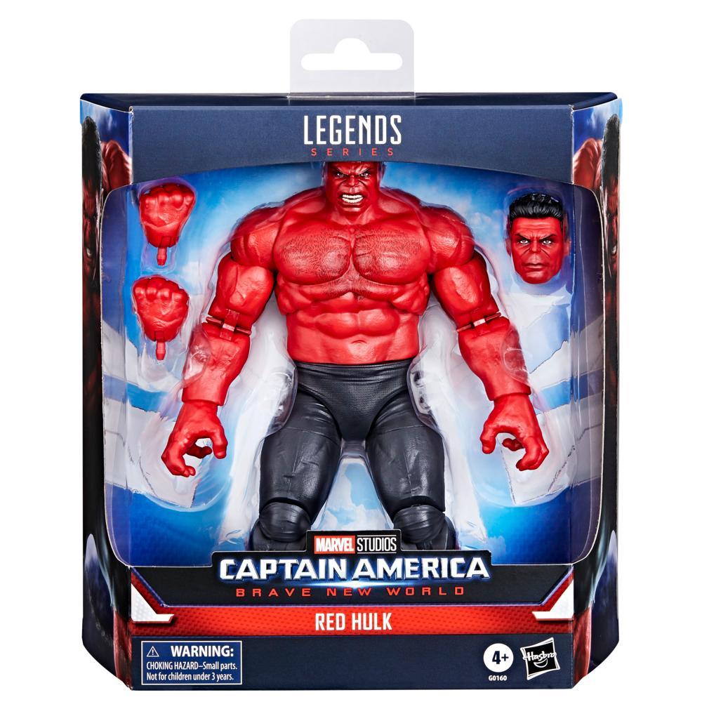 Marvel Legends Series Red Hulk Captain America Brave New World 6 Inch Action Figure - Image 7