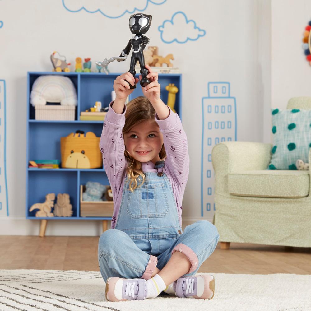 Marvel Spidey and His Amazing Friends Supersized Black Panther Action Figure Preschool Superhero Toys - Image 3