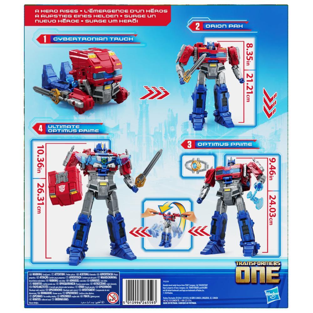 Transformers One Power Flip Optimus Prime Orion Pax Action Figure 10 Interactive Robot Toy Ages 6 - Image 8