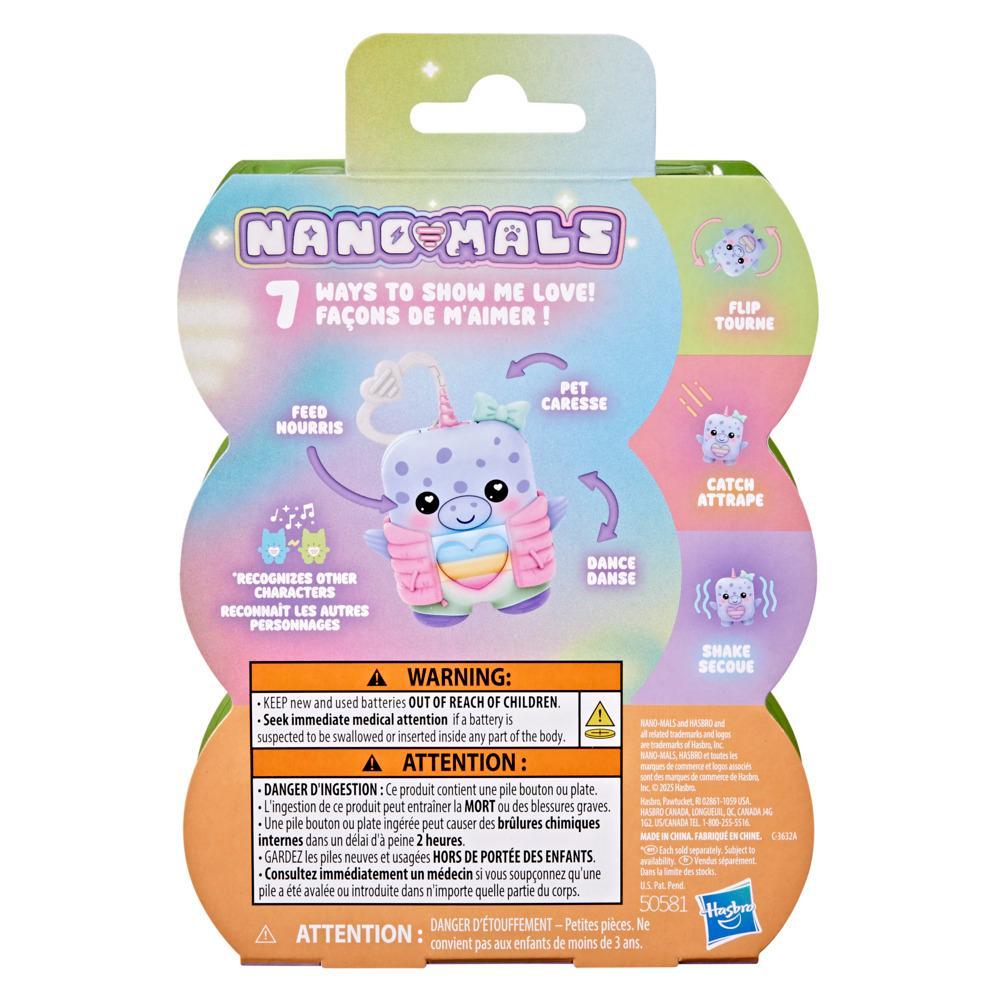 Hasbro Nano-mals?Blubby the Narwhal Electronic Fidget Pet - Image 8