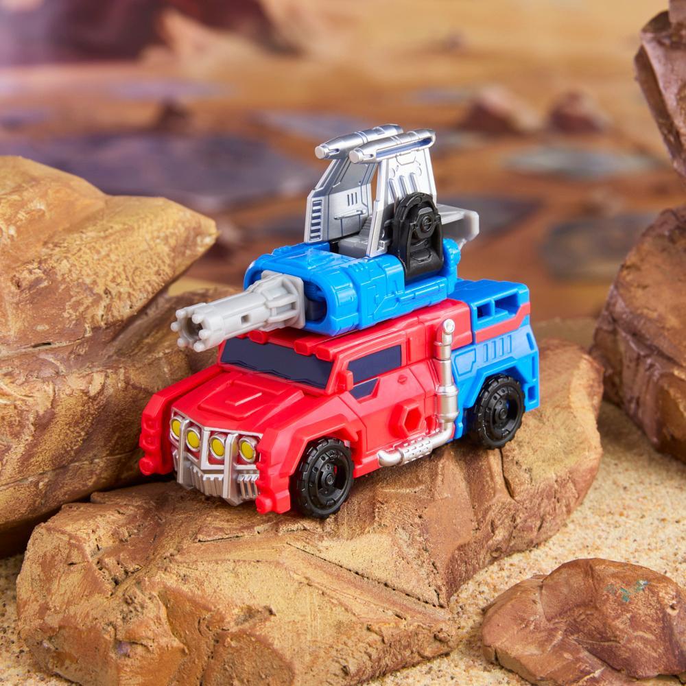 Transformers CYBERWORLD Armored Cyber Changers Optimus Prime Action Figure - Image 9