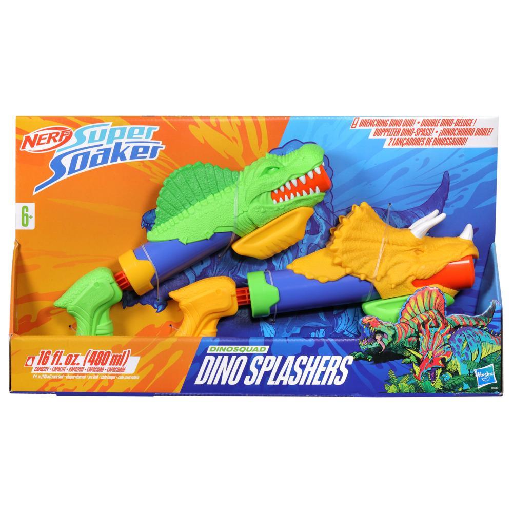 Nerf Super Soaker DinoSquad Dino Splashers 2 Water Blasters with Dinosaur Designs Outdoor Water Toys - Image 7
