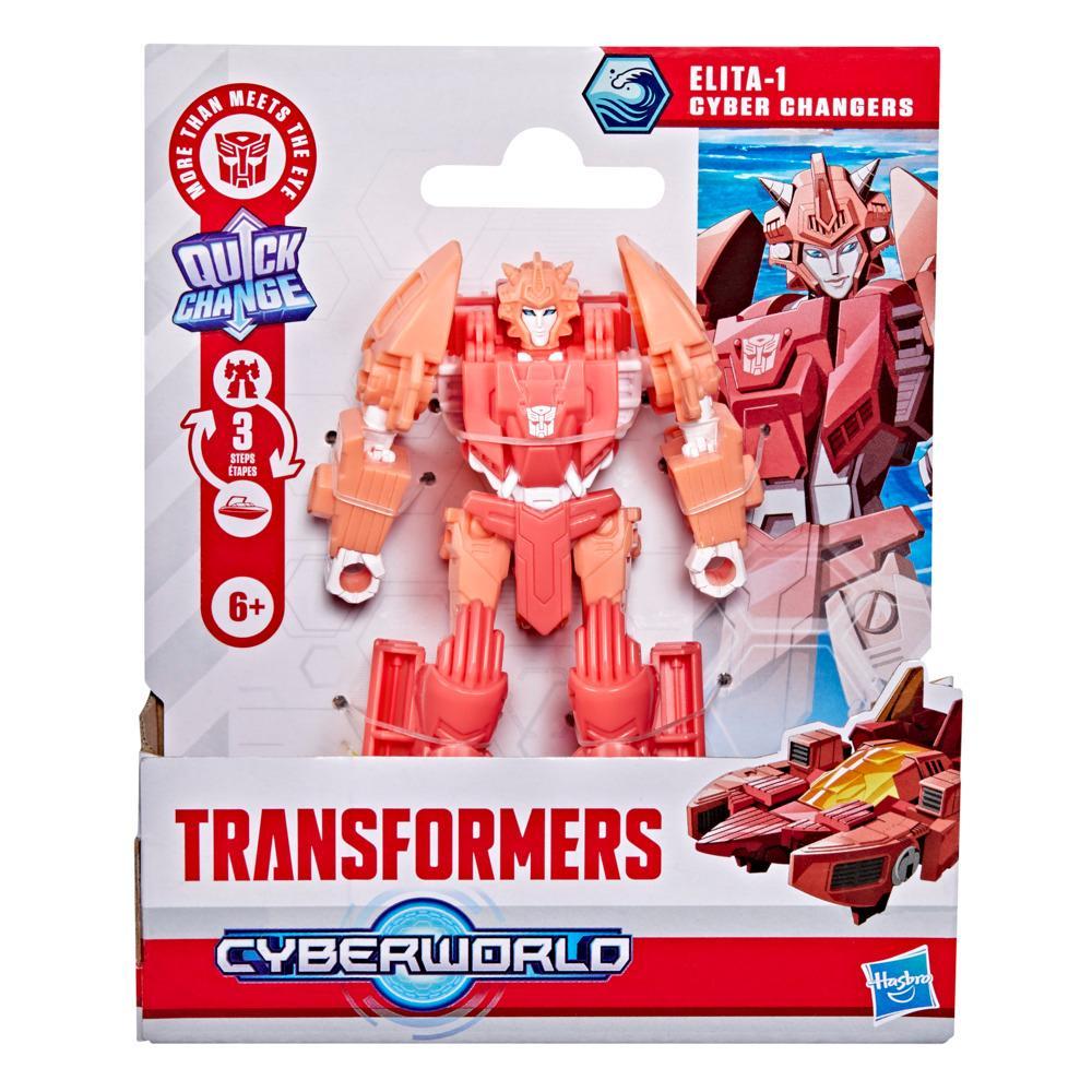 Transformers CYBERWORLD Cyber Changers Elita-1 Action Figure - Image 7
