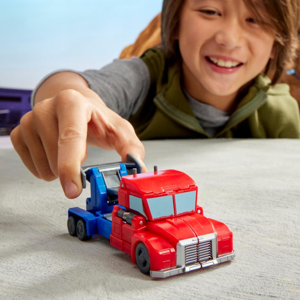 Transformers EarthSpark 1-Step Smash Changers Optimus Prime Action Figure - Image 2