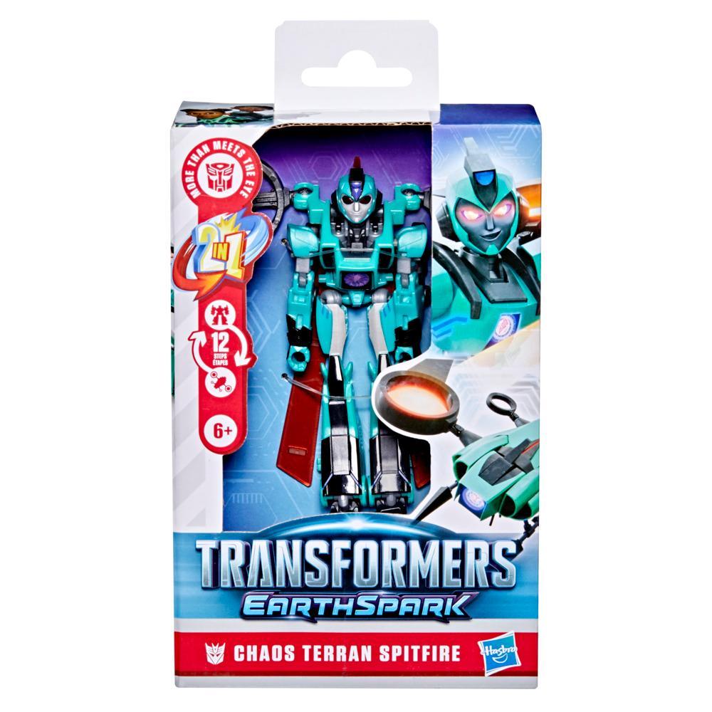 Transformers EarthSpark Deluxe Class Chaos Terran Spitfire 5-Inch Robot Action Figure Converts in 12 Steps Toys for Boys for Girls 6 and Up - Image 2