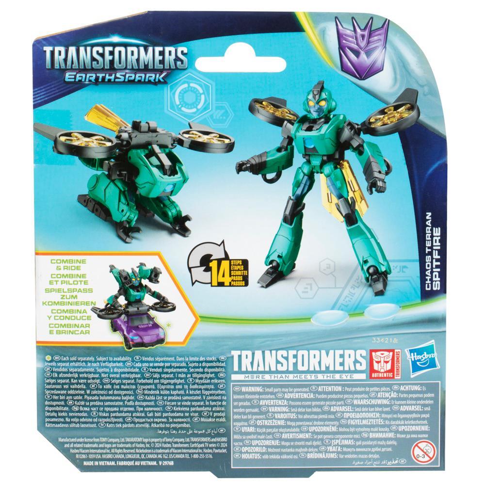 Transformers Toys EarthSpark Warrior Class Chaos Terran Spitfire 5 Action Figure Age 6 - Image 3
