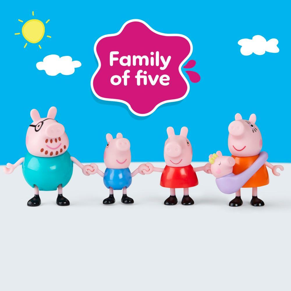 Peppa Pig Peppas Family of Five Figure Set
