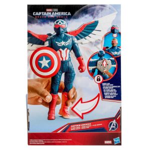 Marvel Avengers Captain America Brave New World Flight Mode Figure 9 22 cm Ages 4