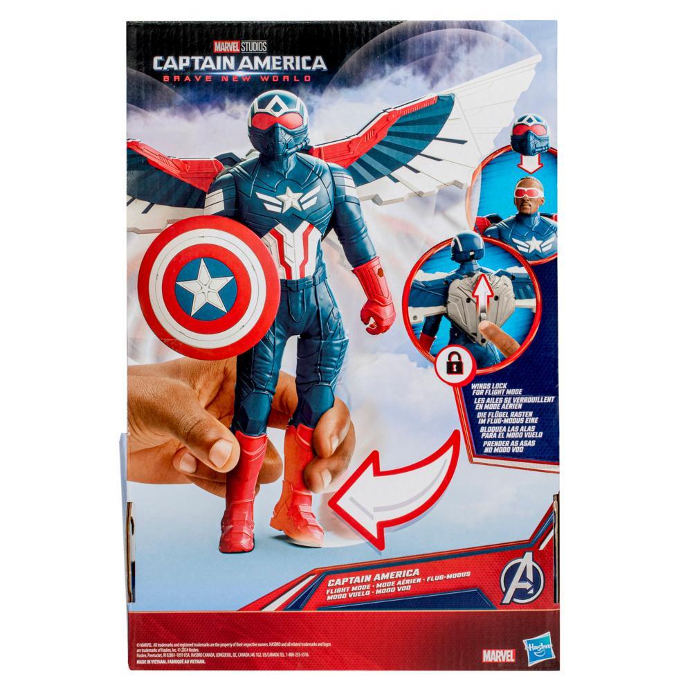 Marvel Avengers Captain America Brave New World Flight Mode Figure 9 22 cm Ages 4