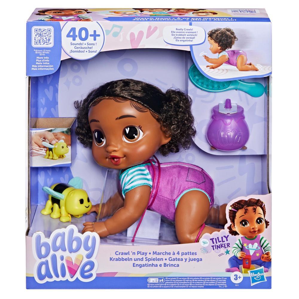Baby Alive Crawl n Play Tilly Tinker Doll Black Hair Electronic Kids Toys for Girls Boys 3 - Image 7