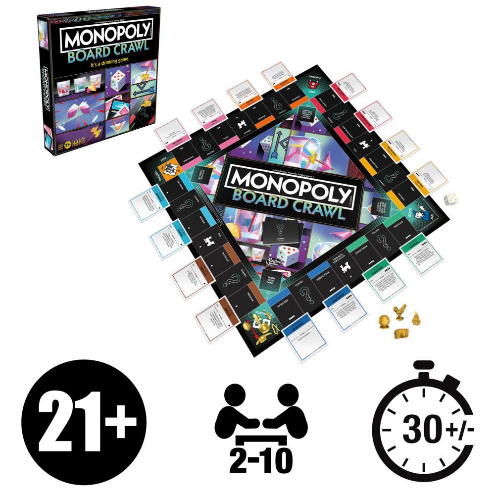 Monopoly Board Crawl Party Game Official Monopoly Drinking Game for Adults Ages 21 - Image 7