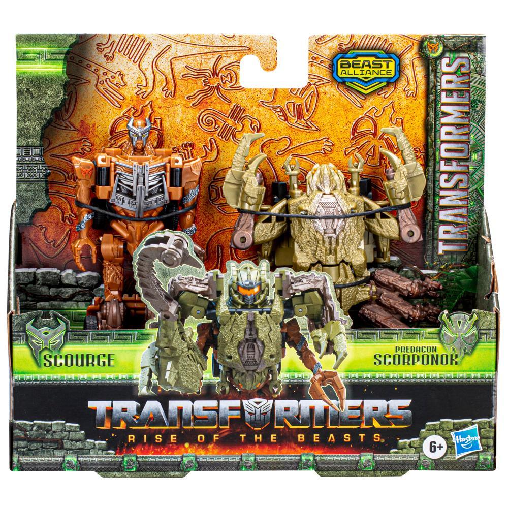 Transformers Rise of the Beasts Movie Beast Alliance Beast Combiners 2-Pack Scourge Toys 6 and Up 5-inch - Image 2