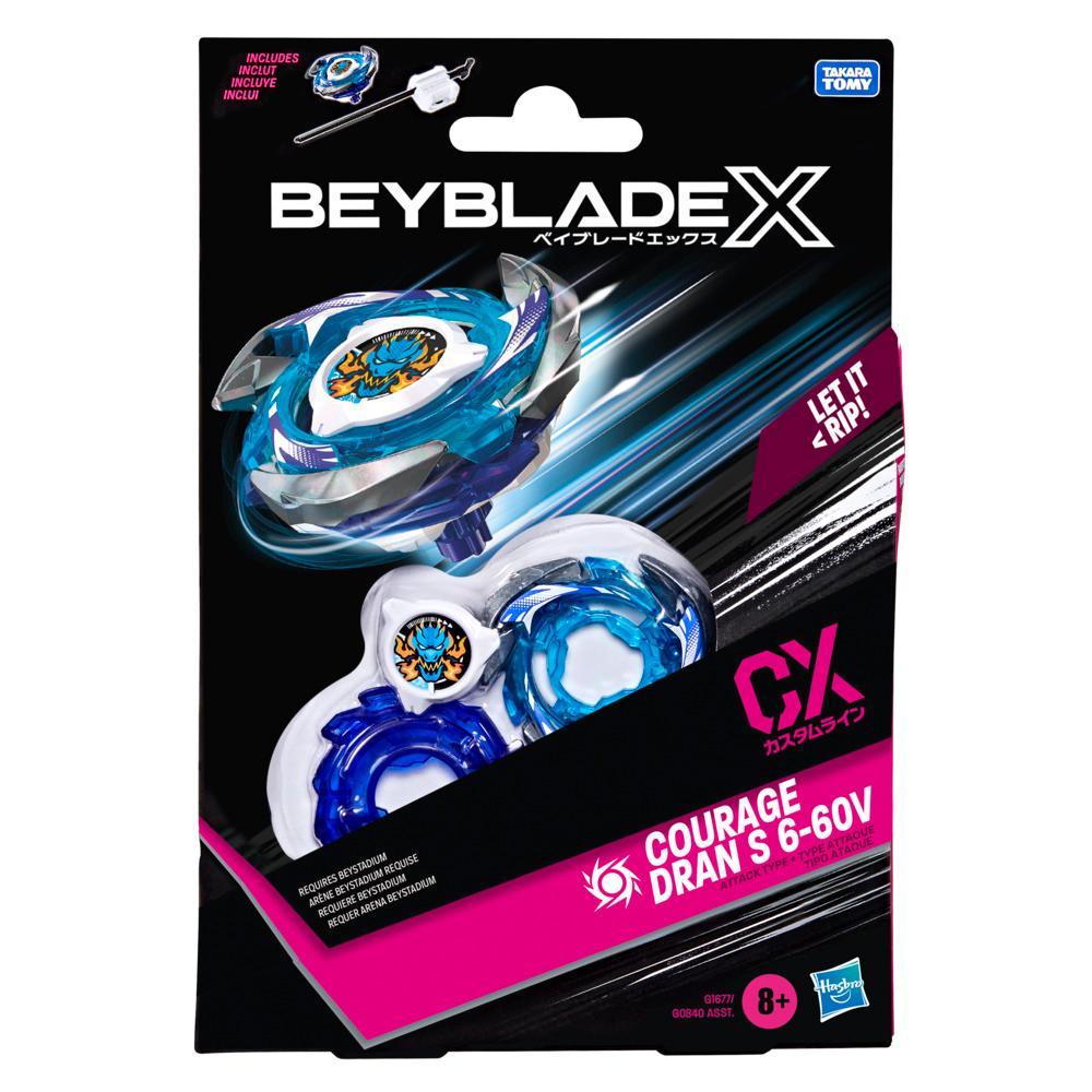 Beyblade X Courage Dran S 6-60V CX Starter Pack Set with Attack Type Top Launcher Ages 8 - Image 2