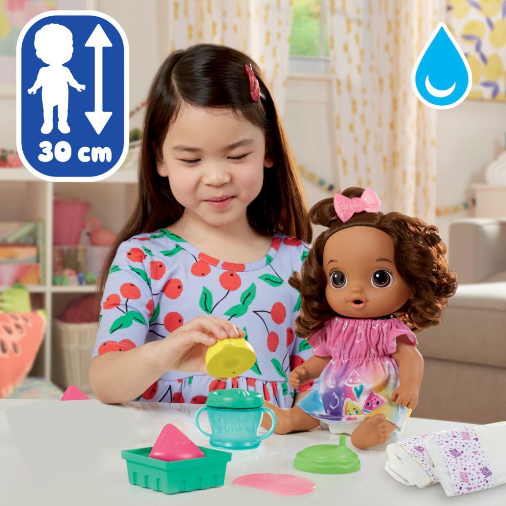 Baby Alive Fruity Sips Doll Lemon Pretend Juicer Baby Doll Set Kids 3 and Up Brown Hair - Image 2