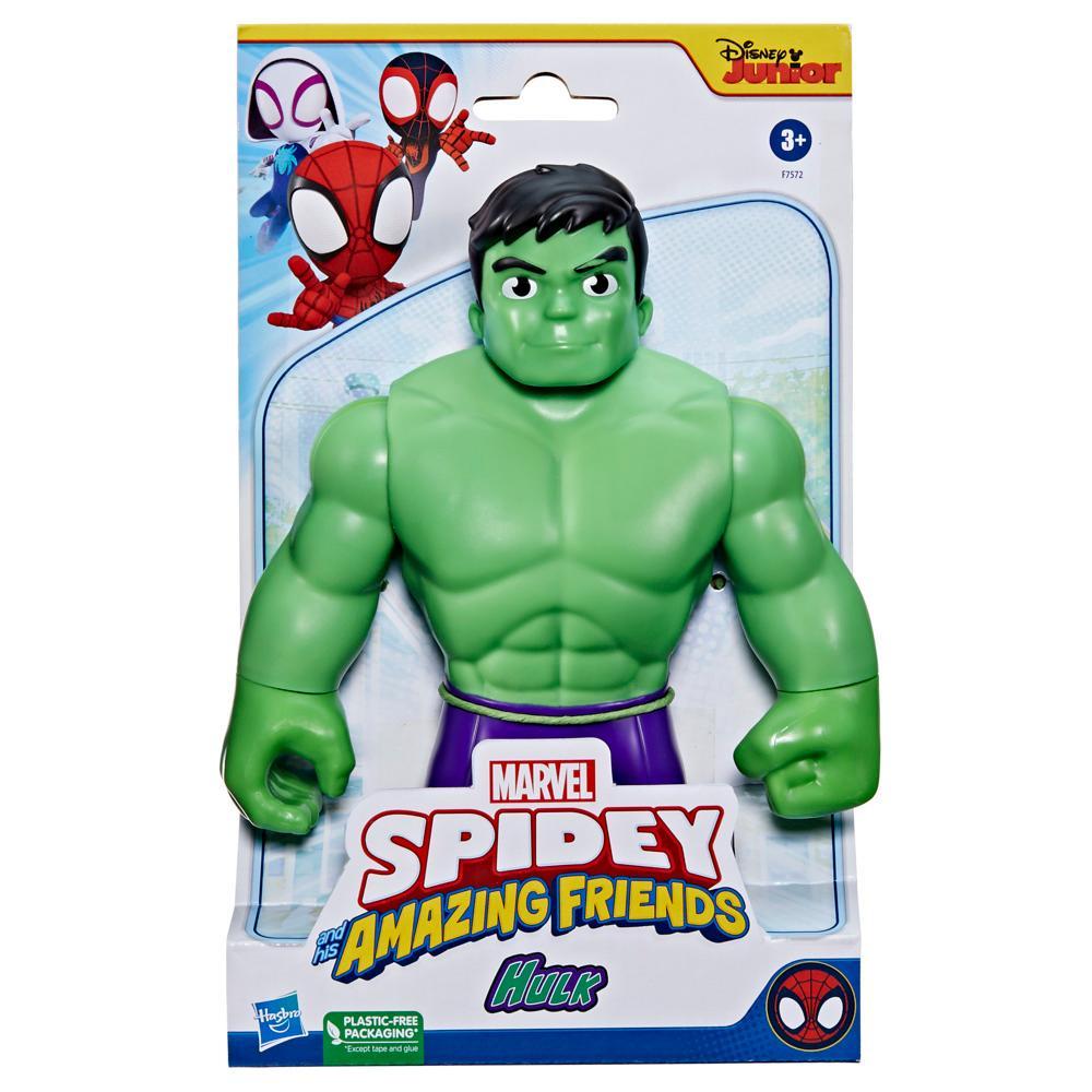 Marvel Spidey and His Amazing Friends Supersized Hulk Action Figure Preschool Toy Age 3 and Up - Image 2
