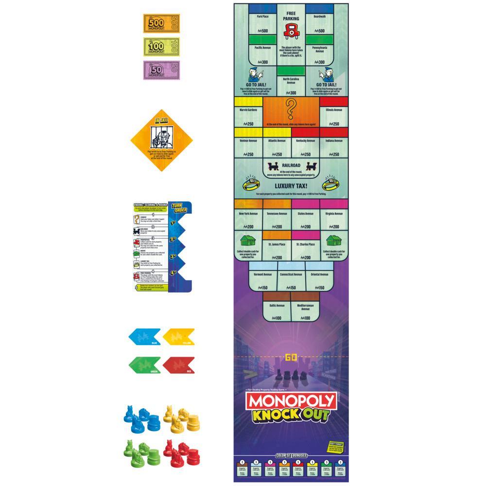 Monopoly Knockout Family Party Game Quick-Playing Board Games for Ages 8 2-8 Players 20 Mins - Image 5