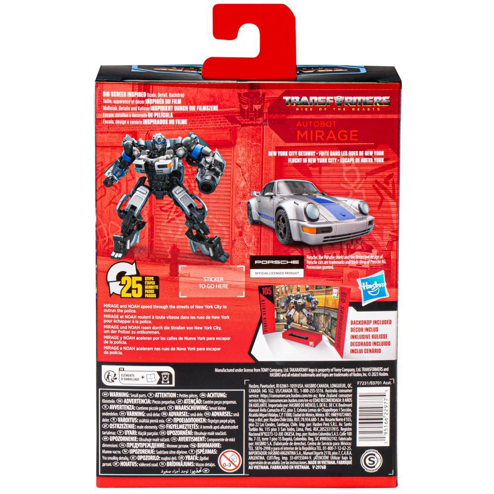 Transformers Studio Series Deluxe Transformers Rise of the Beasts 105 Autobot Mirage Action Figure 45 - Image 3