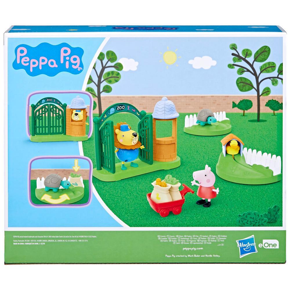 Peppa Pig Toys Peppas Day at the Zoo Preschool Playset 2 Figures and 6 Accessories - Image 3