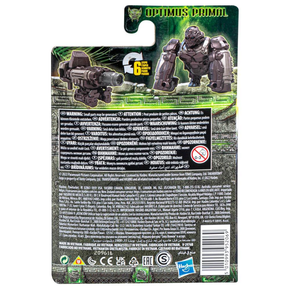 Transformers Rise of the Beasts Movie Beast Alliance Beast Battle Masters Optimus Primal Action Figure - 6 and Up 3-inch