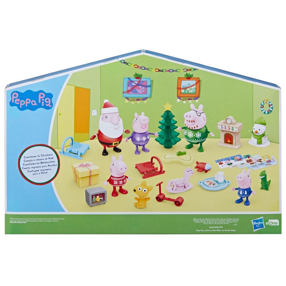 Peppa Pig Advent Calendar with 24 Surprise Toys and Stickers Preschool Toys - Image 3