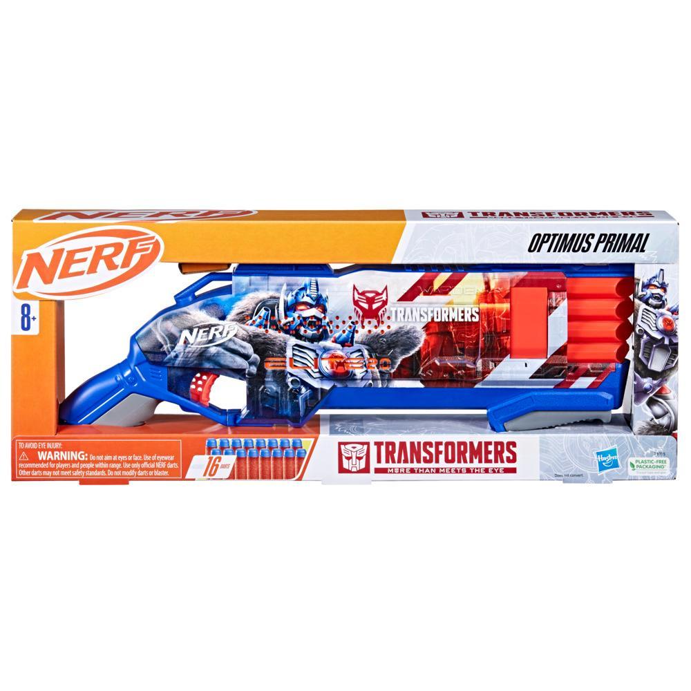 Nerf Transformers Optimus Primal Dart Blaster 16 Nerf Elite Darts Gifts for 8 Year Old Boys Girls Up - Image 2