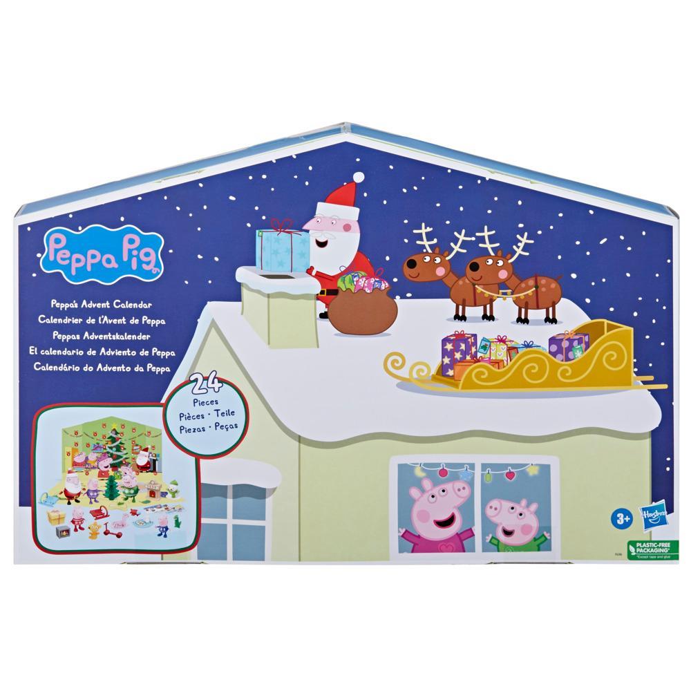 Peppa Pig Advent Calendar with 24 Surprise Toys and Stickers Preschool Toys - Image 2