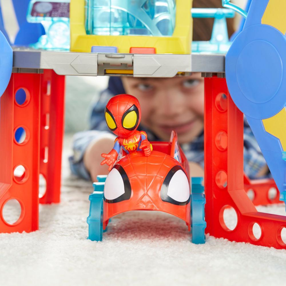 Marvel Spidey and His Amazing Friends Web-Spinners Web-Quarters Playset with Multiple Features Super Hero Toys 3 - Image 2