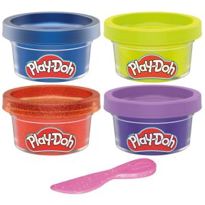 Play-Doh Monster Mini Color 4-Pack of Modeling Compound with Glitter and Metallic Colors 1-Ounce Cans Non-Toxic