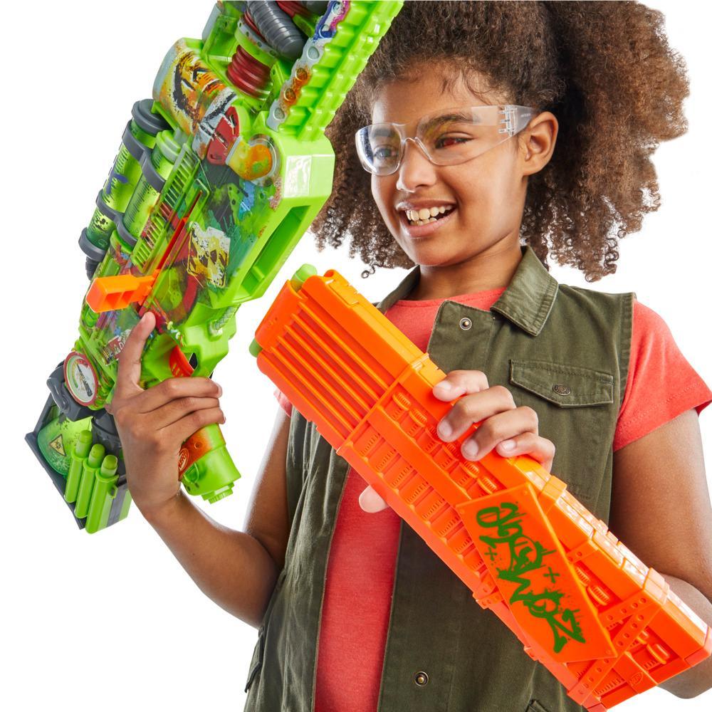 Nerf Zombie Corrupter Dart Blaster 22 Nerf Elite Darts Outdoor Games Ages 8 - Image 5