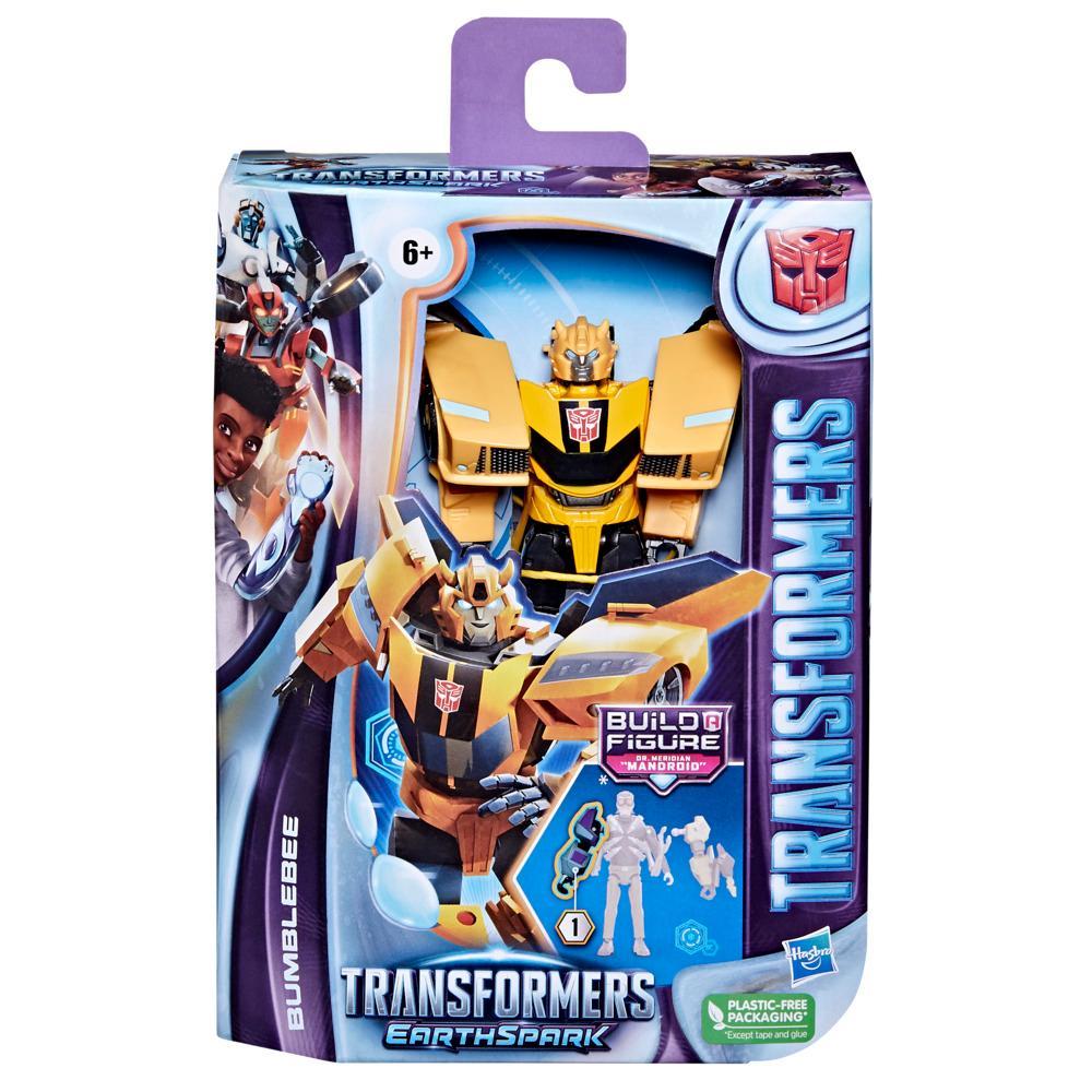 Transformers Toys EarthSpark Deluxe Class Bumblebee Action Figure - Image 7