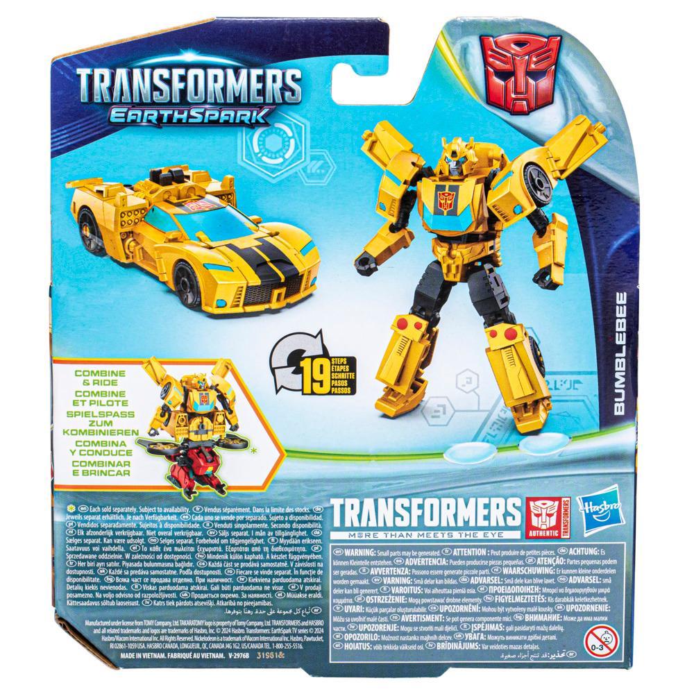 Transformers Toys EarthSpark Warrior Class Bumblebee 5 Action Figures for Kids 6 - Image 3