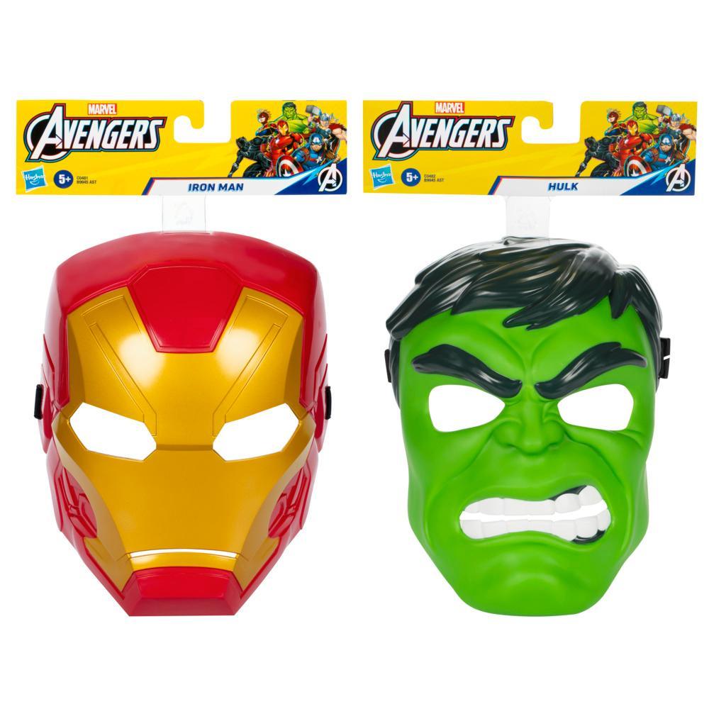 Marvel Avengers Hero Mask Multipack Iron Man Hulk Mask 2-Pack - Image 2