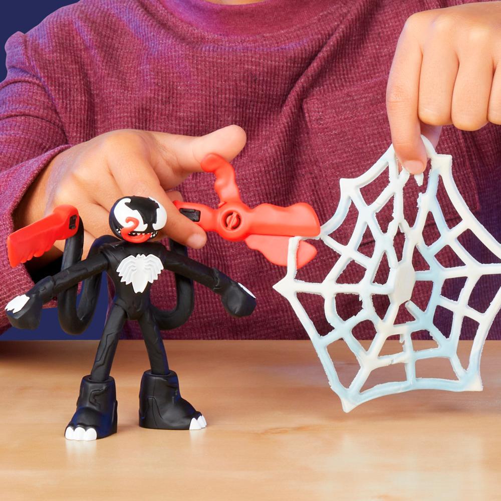 Play-Doh Marvel Spider-Man Launch Slice Battle Playset with 2 Action Figures Ages 4 - Image 3