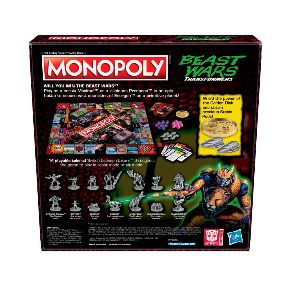 Monopoly Transformers Beast Wars Edition Board Game for Kids Ages 8 and Up - Image 8