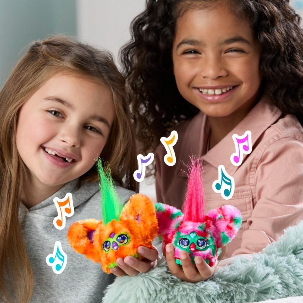 Furby Furblets Pep-Mint Mini Friend Special Holiday Edition Electronic Plush Toys for Girls Boys 6 Speaks Furbish Plays Music - Image 5