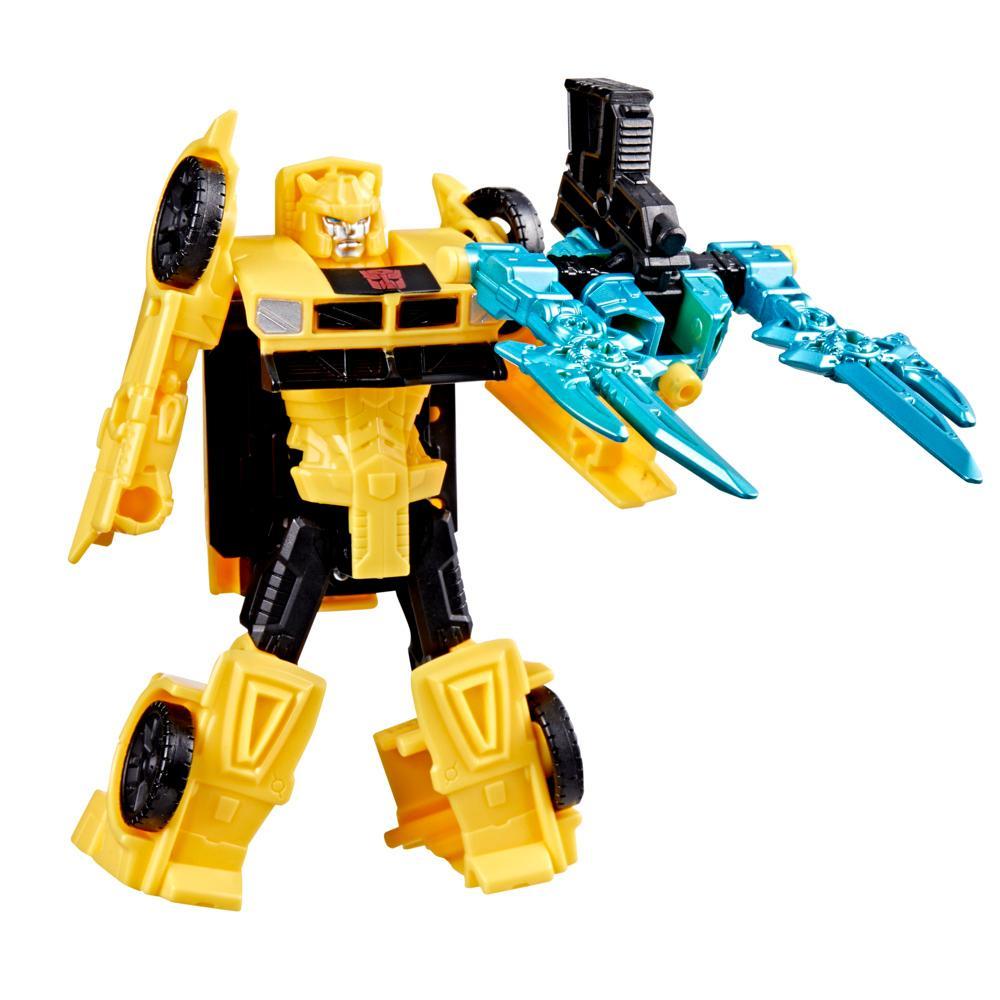 Transformers CYBERWORLD Armored Cyber Changers Bumblebee Action Figure - Image 6