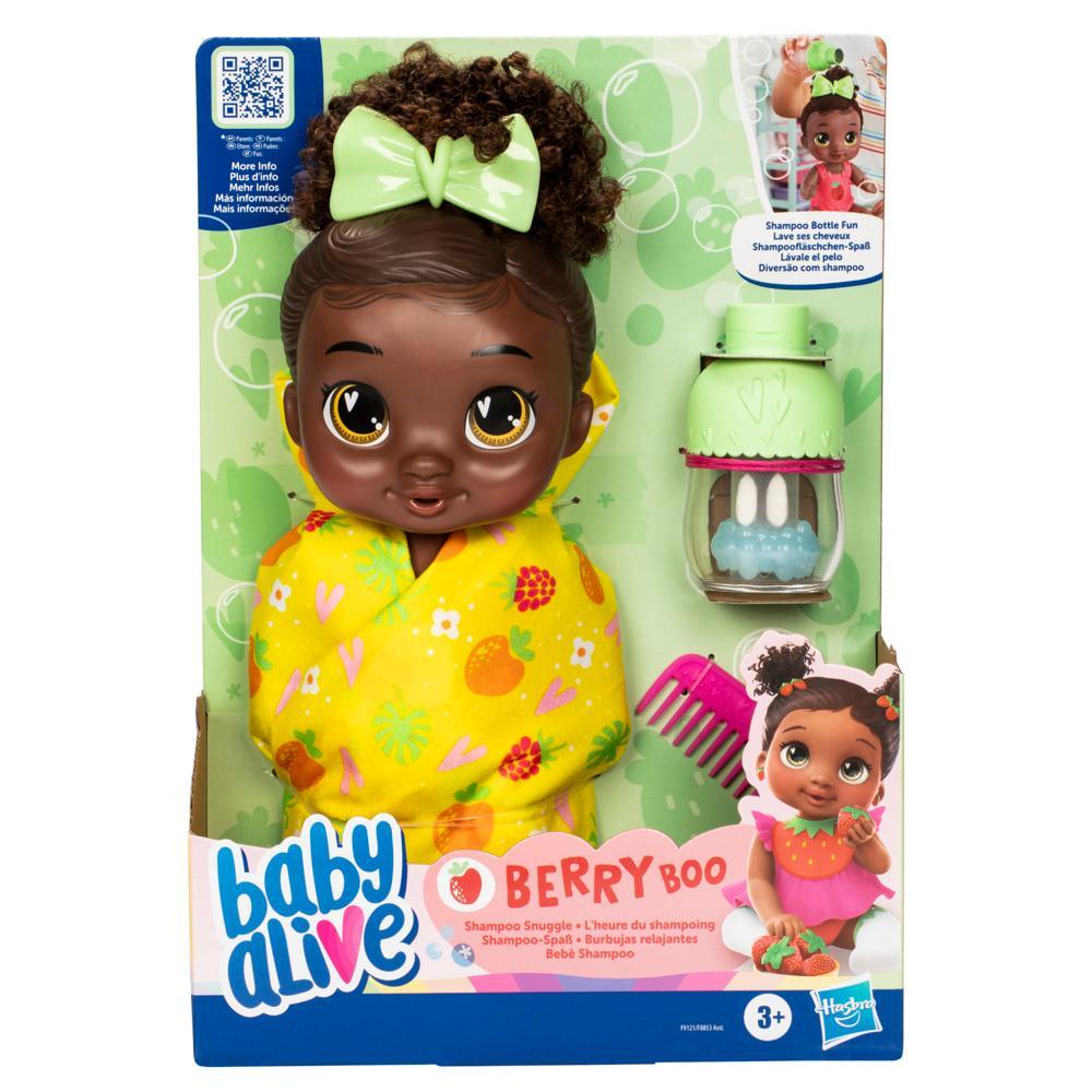 Baby Alive Shampoo Snuggle Berry Boo Black Hair Water Baby Doll - Image 7