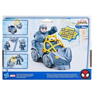 Marvel Spidey and His Amazing Friends Rhino Wrecker Toy Set for Kids 3