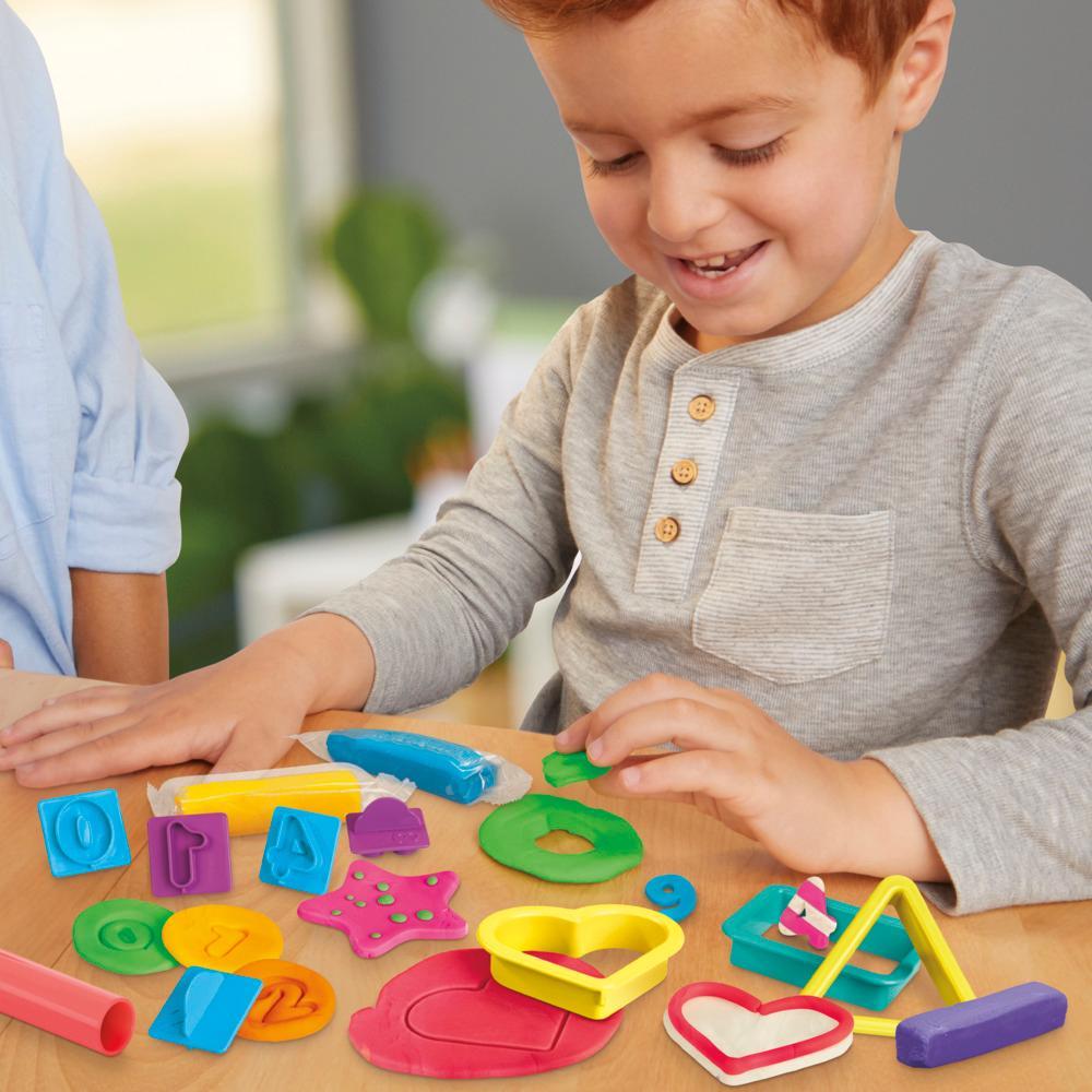 Play-Doh Numbers and Shapes Playset with 17 Tools Kids Arts and Crafts Toys 3 - Image 2